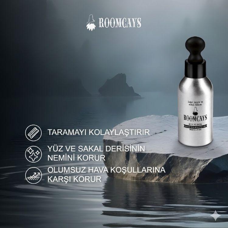 Bıyık ve sakal için besleyici yağ resmi