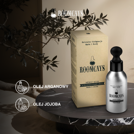Roomcays Doğal Bıyık ve Sakal için besleyici yağ 50 ml